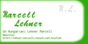 marcell lehner business card